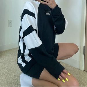 ADIDAS Black & White Crew Adidas Equipment Sweater